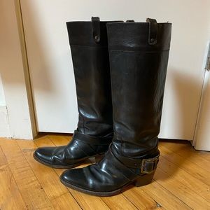 Frye Boots. Edgy Cool cowboy moto biker style